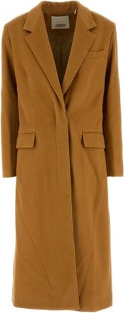 Isabel Marant Isabel Marant, Single-Breasted Coats, female, Orange, Size: 2XS Ellenita Coat
