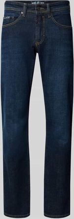 M.A.C Straight Leg Jeans im 5-Pocket-Design in Dunkelblau, Größe 31/32