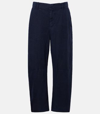 Velvet Taylor linen wide-leg pants