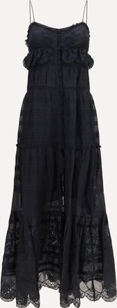 Isabel Marant Paule long ruffled Dress Female 38