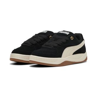 Puma Sneaker PUMA PARK LUNA SD, Damen, Gr. 38,5, schwarz (puma schwarz, alpine snow), Leder, unifarben, Schuhe Sneaker