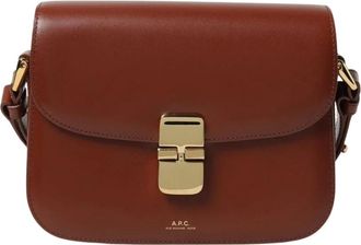 A.P.C. A.p.c., Dames, Tassen, Bruin, Maat: ONE Size Leer