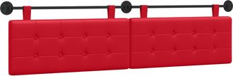 vidaXL Cabecero Colgante Rojo Cuero Sint&eacute;tico Vidaxl