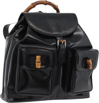 Gucci Pre-owned Backpacks, female, Black, Size: ONE SIZE Pre-owned Vintage Backpack