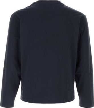 Jil Sander Mens Pack Long-Sleeve T-Shirt Navy Cotton