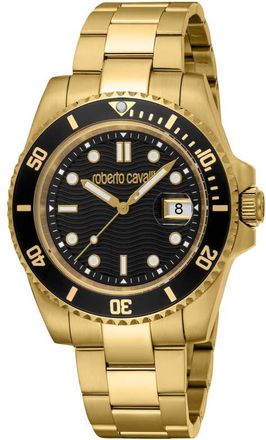Roberto Cavalli Baleno Black Dial Mens Watch RC5G168M0045