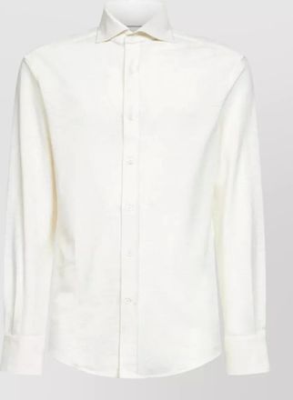 Brunello Cucinelli linen blend classic shirt