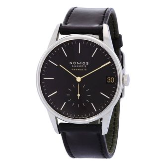 NOMOS Glash&uuml;tte Orion Neomatik 41 Automatic Black Dial Mens Watch 366