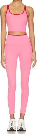 SPLITS59 Easton Rigor High Waist 7/8 Leggings In Strawberry/pirate Red