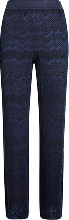 Missoni Zigzag Knit Straight-Leg Pants