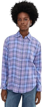 Vineyard Vines Birdie Flannel Button-Down Womens Clothing Eloise Plaid S Blue : LG, Cotton/Down/Flannel