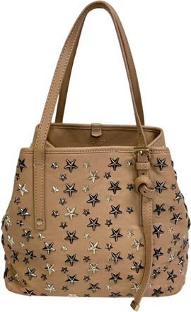 Jimmy Choo London Pink Leather Tote Bag (Pre-Owned)