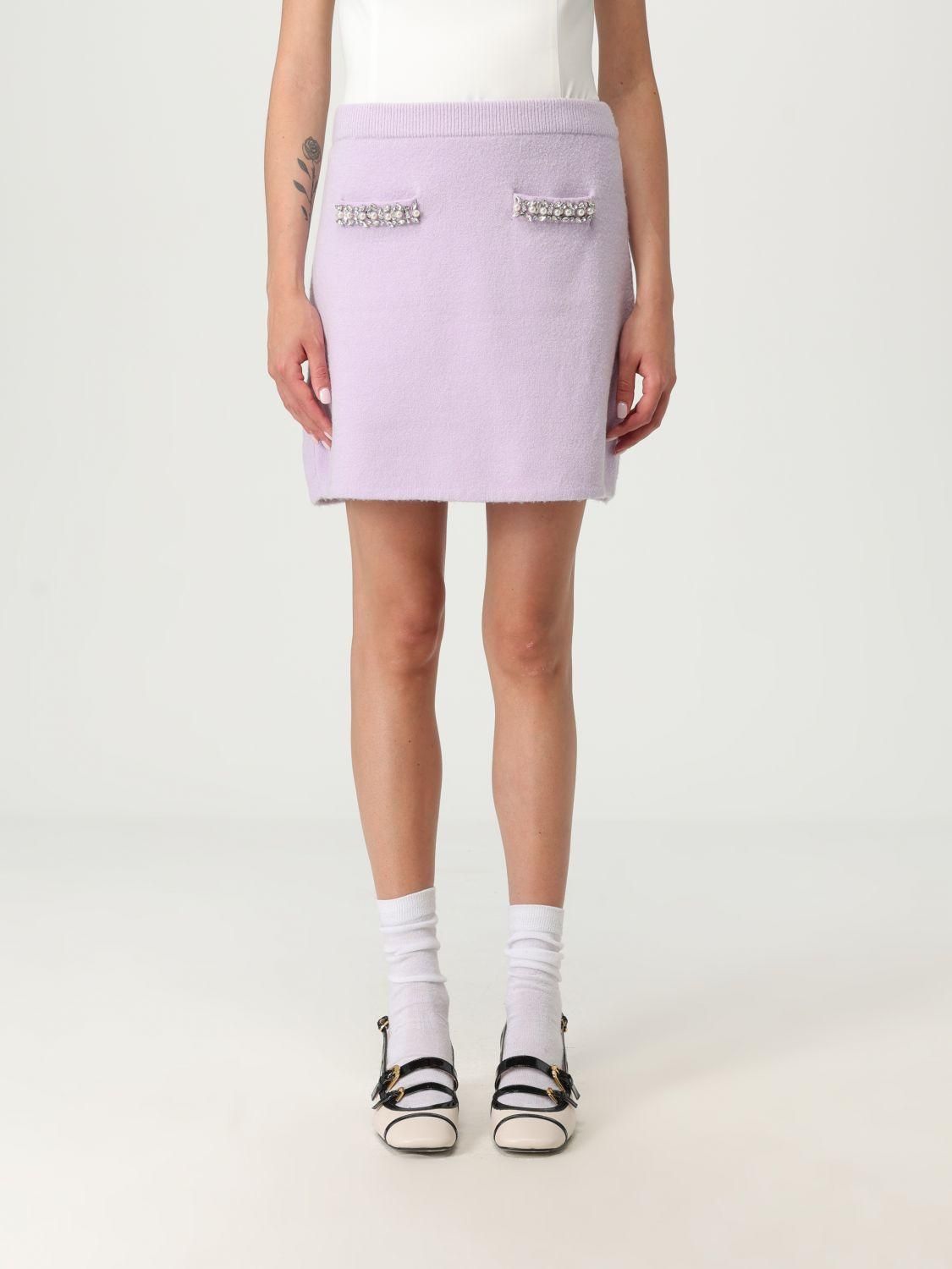 Self Portrait Skirt SELF-PORTRAIT Woman color Lilac from