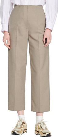 Sandro Bandol Ankle Pants in Taupe Grey at Nordstrom Rack, Size 8 Us / 40 Fr