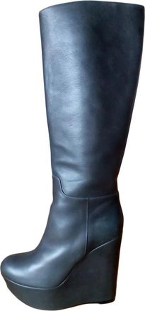 Dolce & Gabbana Tall Wedge Boots Size 38