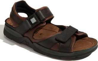 Mephisto Shark Sandal in Dark Brown Wildskin at Nordstrom, Size 11