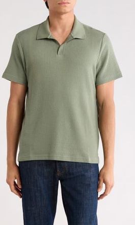 Bonobos Johnny Collar Waffle Knit Polo in Fatigue Green at Nordstrom Rack, Size Xx-Large