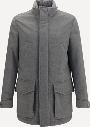 Brunello Cucinelli Giacca in cashmere con zip e bottoni Man 54