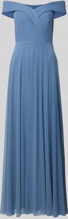 Troyden Collection Abendkleid im Off-Shoulder-Look in Hellblau, Gr&ouml;&szlig;e 32