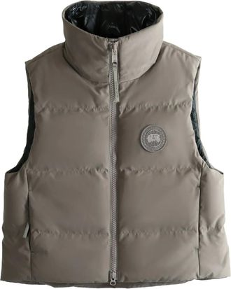 Canada Goose padded funnel-neck gilet - women - Fabric - L - Neutrals