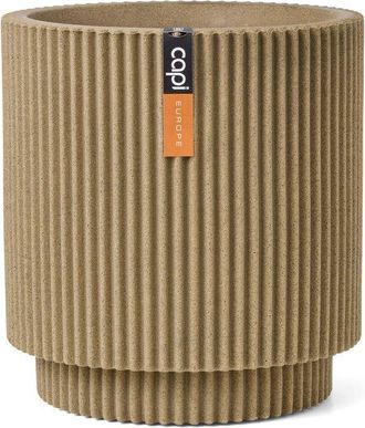 Capi Europe Jarr&oacute;n Cil&iacute;ndrico - Capi Europe - Groove Nl - 44 X 46 Cm - Beige
