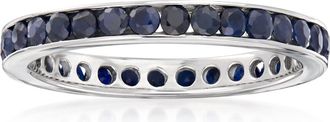 Ross-Simons Sapphire Eternity Band in Sterling Silver