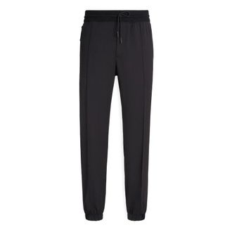 Ermenegildo Zegna Sweatpants, male, Black, Size: 3XL High Performance Wool Joggers