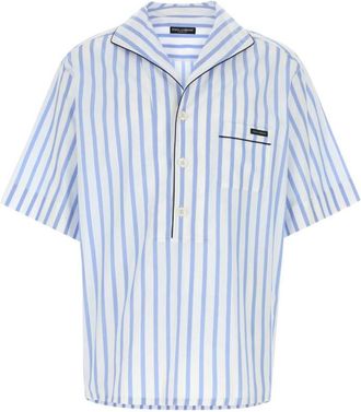 Dolce & Gabbana Light Blue Relaxed Shirt