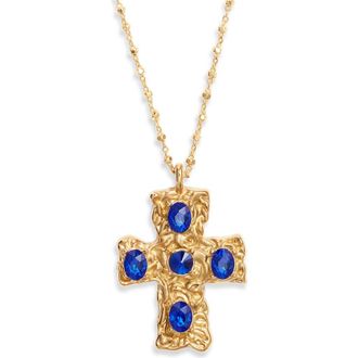 Vidakush Primary Belvedere Necklace in Gold/Blue at Nordstrom, Size 14