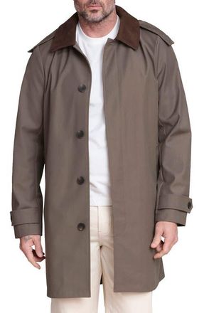 Bagatelle Combo Collar Mac Coat with Detachable Hood in Olive at Nordstrom, Size X-Large