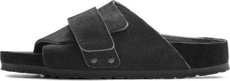 Birkenstock Kyoto Suede Leather Sandals Black 1022317
