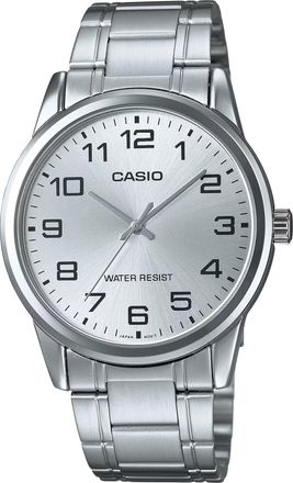 Casio Mens Silver Bracelet Watch with Silver Dial - MTP-V001D-7B