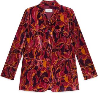 Maliparmi Bordeaux Roze Jas - Dames - Blazers - Veelkleurig - M - Jassen