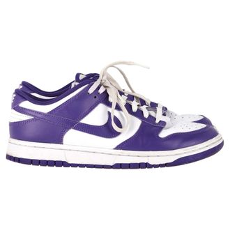 Nike Pre-owned Mens Low-Top Sneakers in Court Purple Leather - Size UK 8