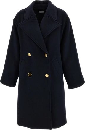 P.A.R.O.S.H. Leak 26 Jas - Dames - Mantel - Blauw - S - Wol - Jassen