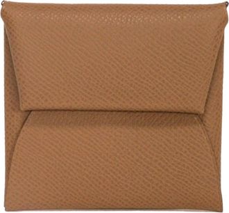 Herm&egrave;s Alezan Brown Epsom Leather Coin Purse/Coin Case (Pre-Owned)