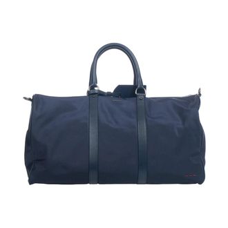 Kiton Blauwe Nylon Reistas met Leren Details - Heren - Weekendtassen - Blauw - ONE Size - Nylon - Tassen