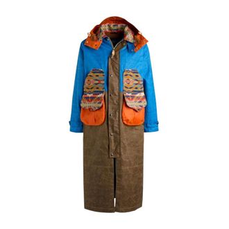 Manifattura Ceccarelli Native Long Jacket - Heren - Mantels - Veelkleurig - Maat: 3XS Katoen