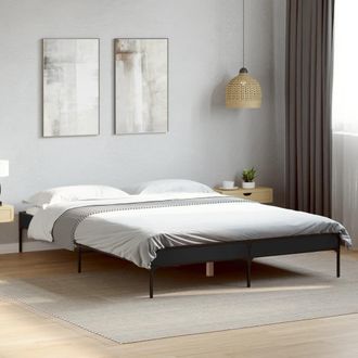 Berkfield Home Bed Frame without Mattress Black 120x200 cm | Size: Small Double