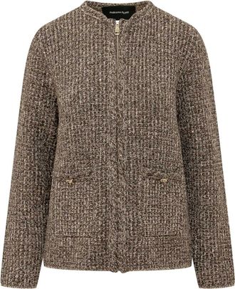 Fabiana Filippi Brown Textured Jacket