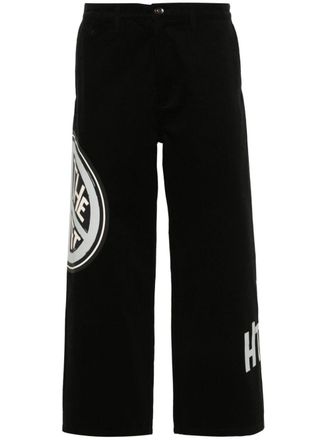 Honor The Gift peace-print straight-leg trousers - men - Cotton - 38 - Black