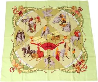 Herm&egrave;s Pre-owned Silk scarves - Dames - Vintage Accessoires - Veelkleurig - ONE Size - Vintage