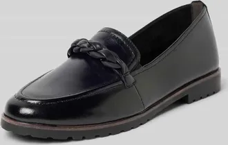 Tamaris Tamaris Loafer aus echtem Leder in Black, Größe 36