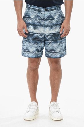 Missoni Chevron-Pattern Cotton Shorts size 48