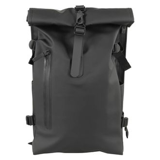 Rains Tassen, Heren, Zwart, ONE Size, Grote Rolltop Rugzak