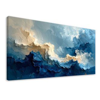 Feeby Impresi&oacute;n De Imagen, Olas Azules Formas, 120x60