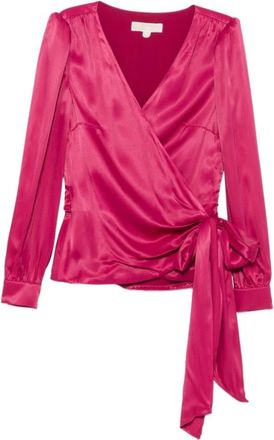 Michael Kors Overhemden, Dames, Roze, S, 505 Blusa Incrocio Scollo V