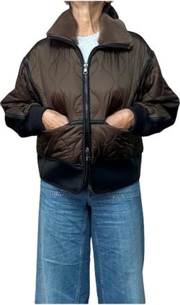 BLONDE No.8 Blouson trapuntato strutturato - - Jackets - Donna - Marrone - L