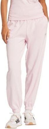 adidas Loose Fit French Terry Joggers in Clear Pink/White at Nordstrom Rack, Size X-Large