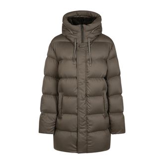 Herno Lange jas in Arendelle en Monogram - Heren - Parka Jassen - Bruin - L - Nylon - Jassen